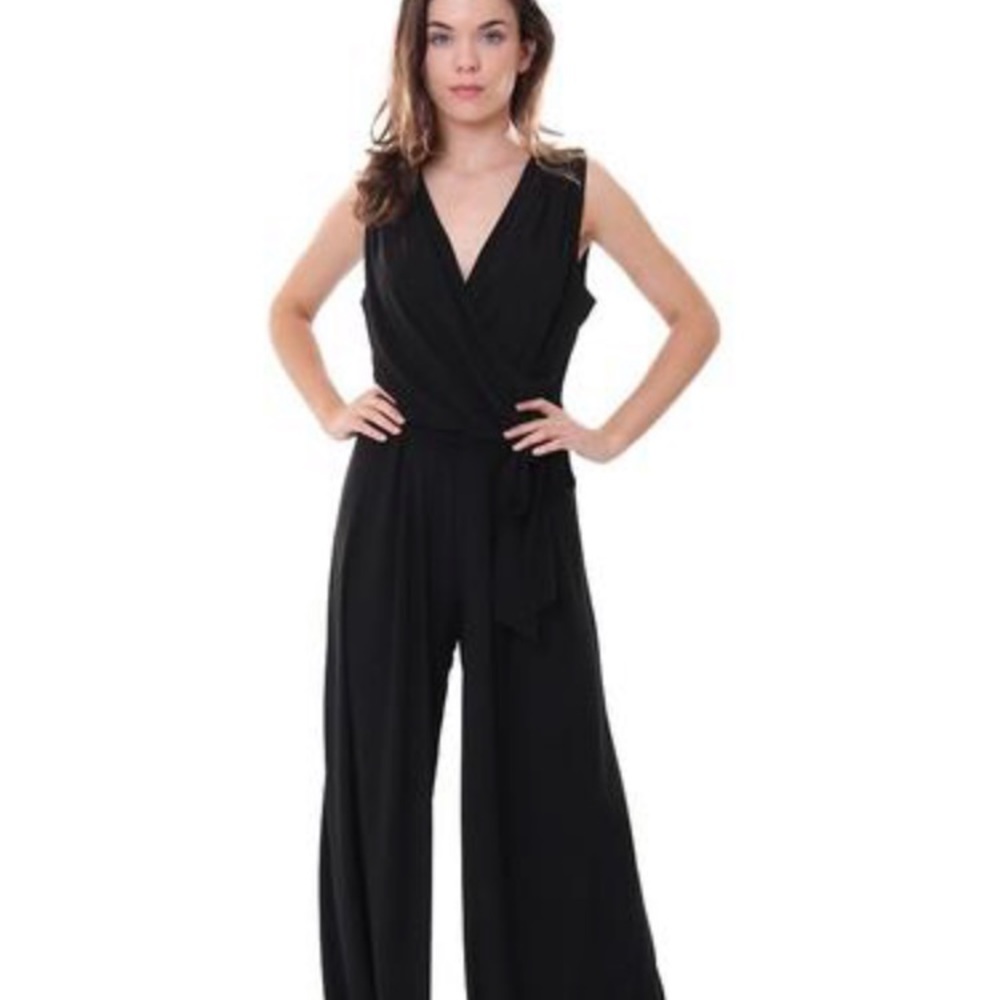Super stretchy black jumpsuit, brand new!